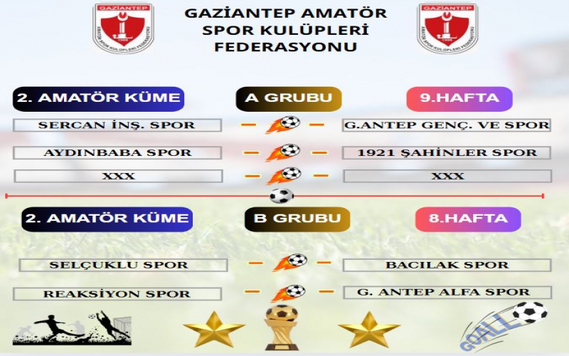 2. AMATÖR KÜME MAÇ PROGRAMI AÇIKLANDI.